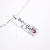 Sterling Silver "Such A Girl" Necklace Pendant