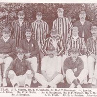 Edwardian cricket postcard - Middlesex Team circa 1905