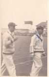 Signed cricket photograph - Ian Craig and Lindsay Hassett (1953)