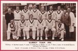 Cricket postcard - Surrey CCC 1954