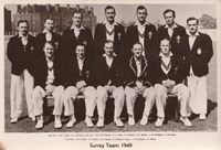 Cricket postcard - Surrey CCC 1949