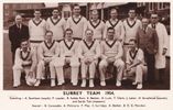 Cricket postcard - Surrey CCC 1954