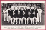 Cricket postcard-size photo - Lancashire CCC 1954