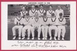 Cricket postcard-size photo - Lancashire CCC 1948