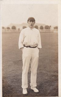 Edwardian cricket postcard - Ralph Whitehead (Lancashire CCC)