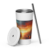 Insulated Tumbler with a Straw