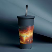 Insulated Tumbler with a Straw