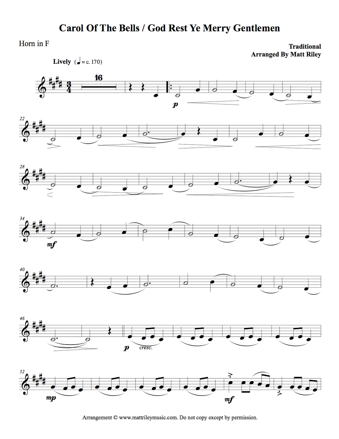 French Horn page 1 preview

