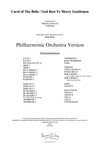 Carol of the Bells / God Rest Ye Merry Gentlemen - Violin and Orchestra, Full Score & Parts (PDF)