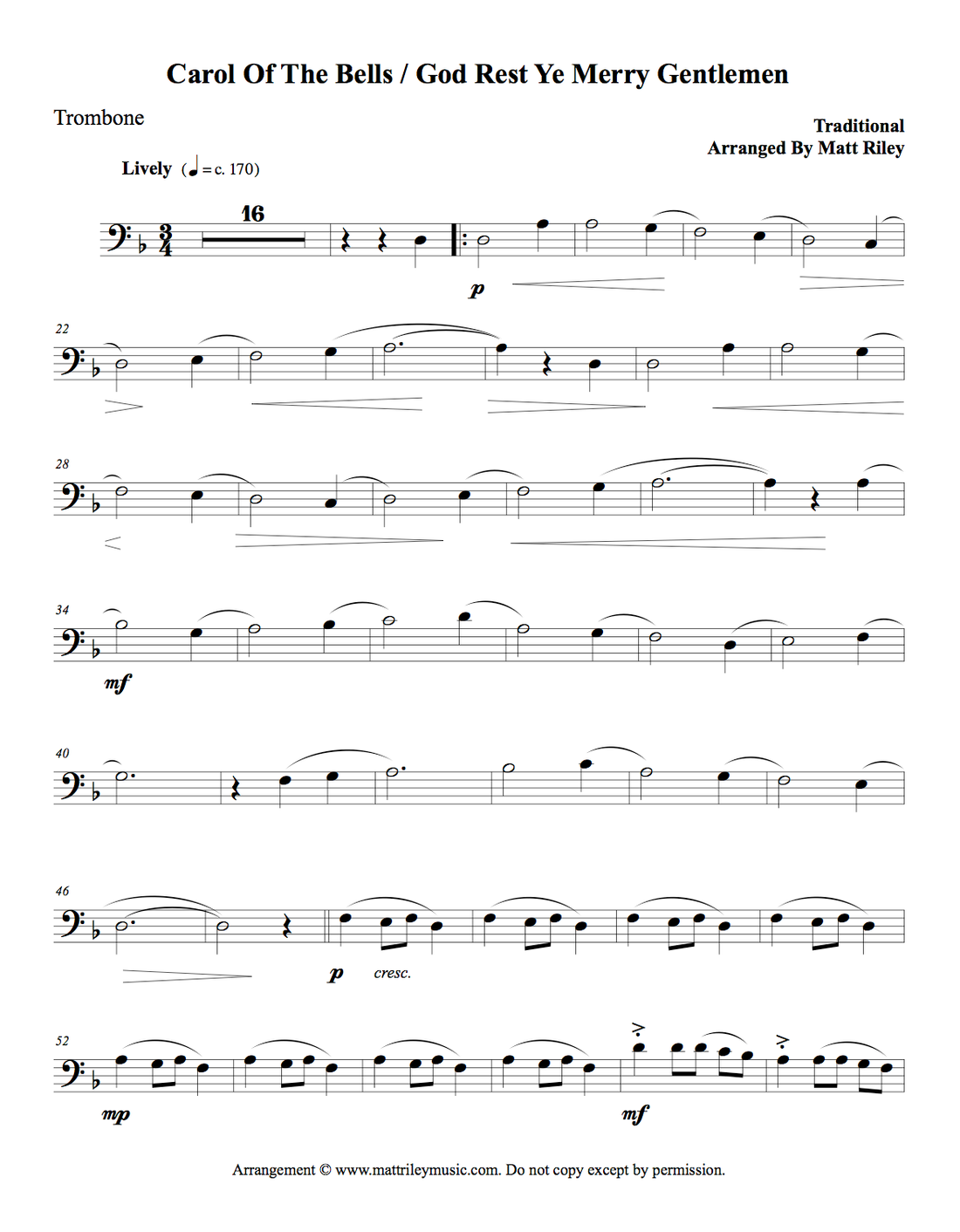 Trombone page 1 preview
