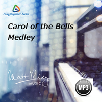 Carol of the Bells Medley (Easy / Beginner) Piano Accompaniment Track (Dm) by Matt Riley