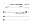 O Come O Come Emmanuel - Electric Violin Sheet Music