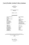 Carol of the Bells / God Rest Ye Merry Gentlemen - Violin and Orchestra, Full Score & Parts (PDF)