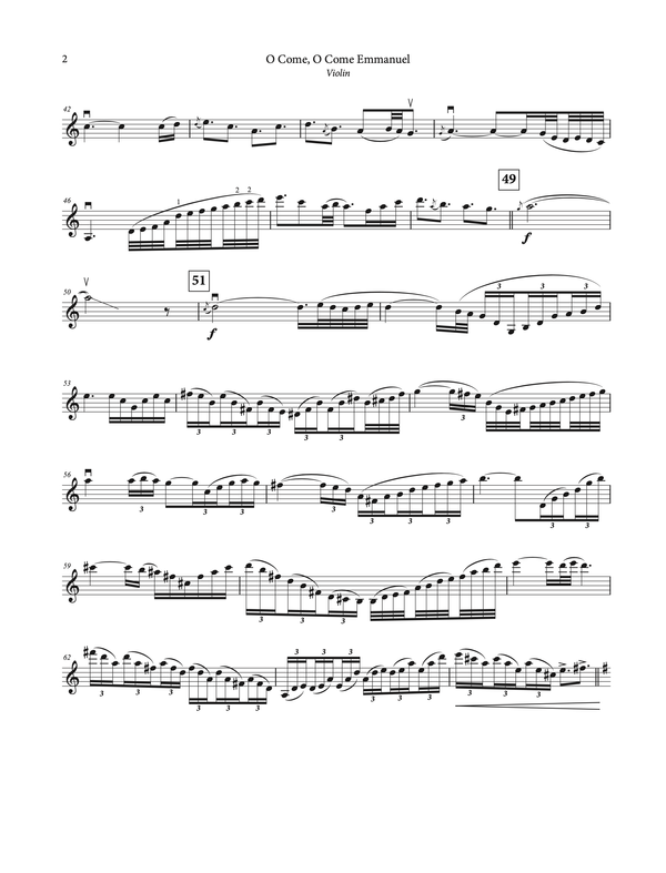 Matt Riley O Come O Come Emmanuel Violin