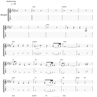 O Come O Come Emmanuel - Electric Guitar Tab and Sheet Music