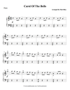 Carol of the Bells (Non Medley Version) - Piano 