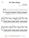 We Three Kings - Piano Accompaniment Sheet Music(PDF)