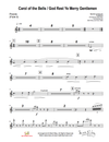 Carol of the Bells / God Rest Ye Merry Gentlemen - Violin and Orchestra, Full Score & Parts (PDF)