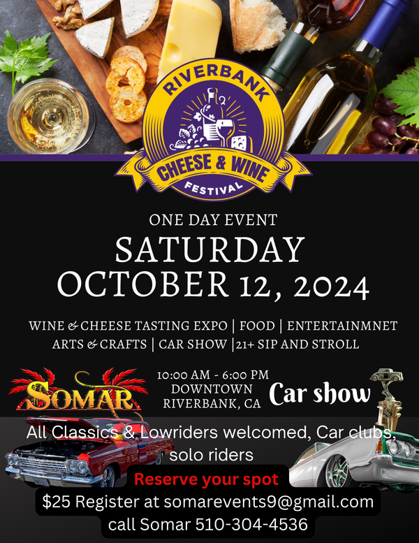 Cheeze & Wine Festival Riverbank Car Show Somar Entertainment