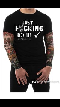 Just F🤘CkING DO IT UNISEX T-Shirt Black