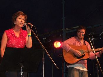 with adopted son Adrian Davis @ Gympie Muster
