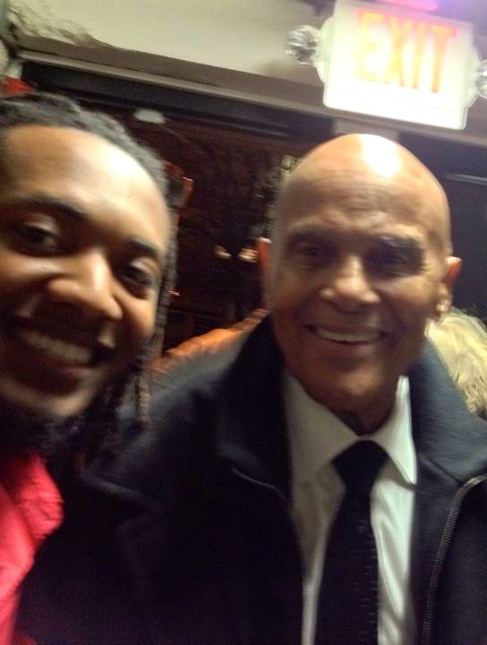 Luckystickz with Dr.Harry Belafonte backstage after the show
