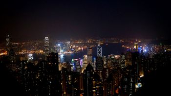 Night view From Victoria Peak.
