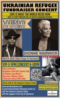 Benefit Concert with Dionne Warwick, Krayzie Bone, etc