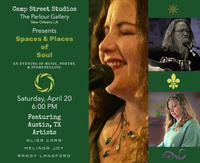 Spaces & Places of Soul -  An Evening of Music, Poetry & Storytelling with Melinda Joy, Randy Langford & Alisa Carr