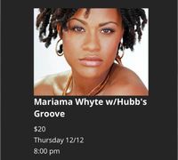 Mariama Whyte performing at Nighttown with Hubb's Groove 