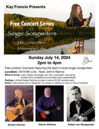 Kay Francis Free Concert Singer Songwriters on the Lake (part 3 of 6 free concerts)