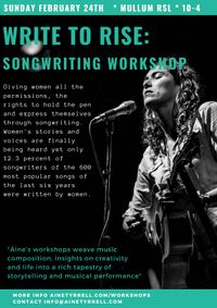 WRITE TO RISE - Songwriting Workshop