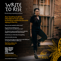 WRITE TO RISE : decolonising songwriting workshop 