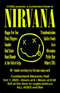 CVGBs Presents: A Cumberland Tribute to: Nirvana