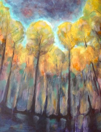 "Spring Trees" 24'' x 30'' Acrylic on canvas Sold
