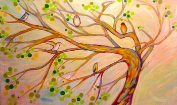 "Family Tree" 3' x 5' Acrylic on canvas Sold
