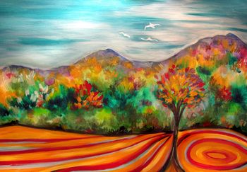 "Autumn" 24'' x 36'' Acrylic on canvas Sold
