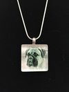 Glass Tile Photo Necklace