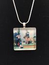 Glass Tile Photo Necklace