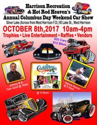 ( POSTPONED)Harrison Recreations and Hot Rod Heaven Columbus Day Car Show