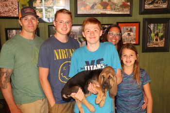 Paisley ribbon male and his new family. . he is heading back to Washington State!  7/22/17
