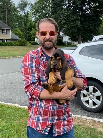 Purple Ribbon now Holmes with his dad back east 7/31/20
