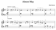 Almost May Piano Sheet Music