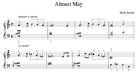 Almost May Piano Sheet Music