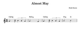 Almost May Lead Sheet
