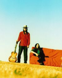 Blue Healers duo at Eagle Haven Winery