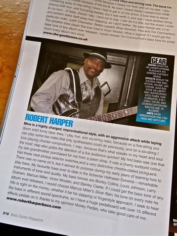 Robert in Bass Guitar Magazine
