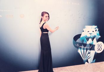 SereneKoong 龚芝怡_Singapore Association of Hong Kong 40th Anniversary SG50 Ball 2015
