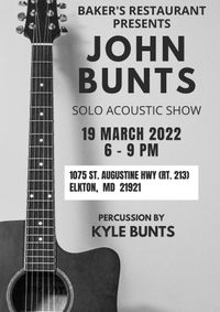 John Bunts Solo Acoustic - with percussion