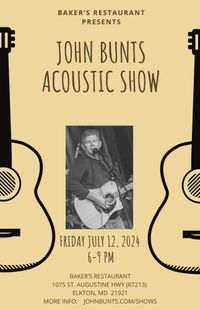 John Bunts - Solo Acoustic Show